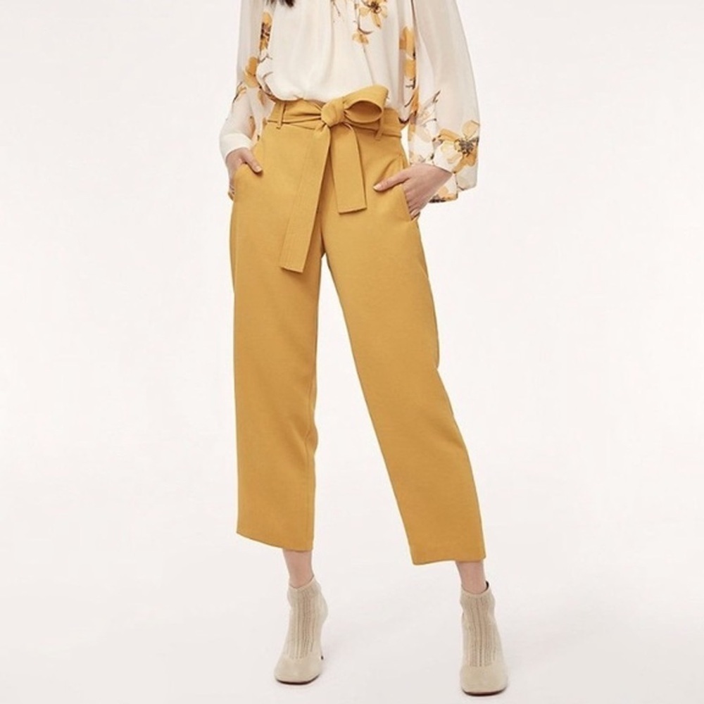 Aritzia - Wilfred - Tie-Front Pant - Sandy Beige